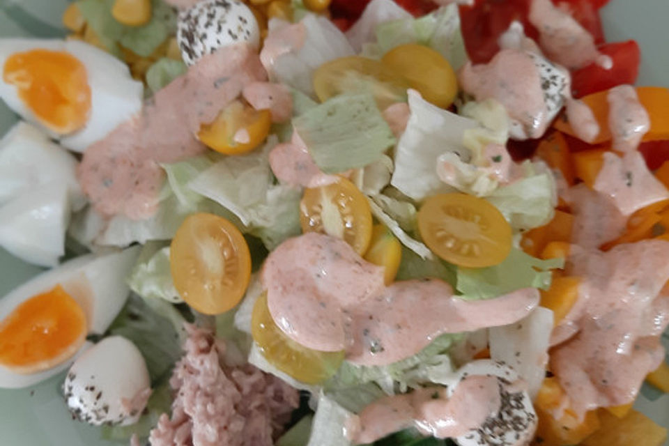 Chefsalat mit Hausdressing