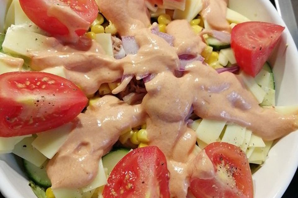 Chefsalat mit Hausdressing