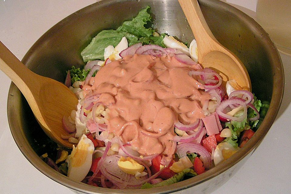 Chefsalat mit Hausdressing