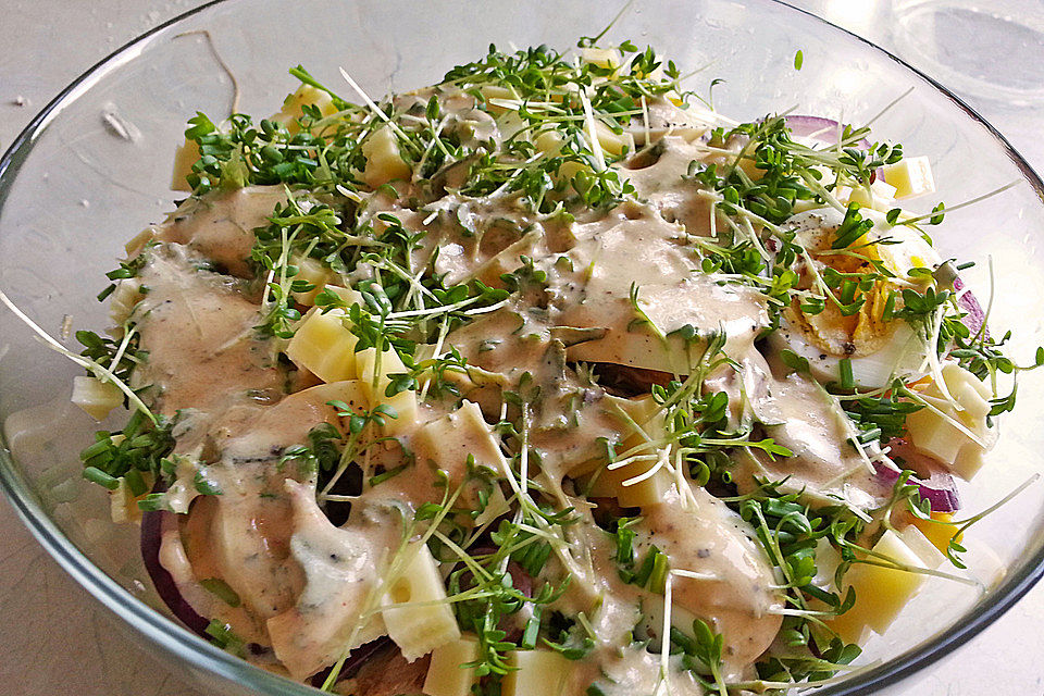 Chefsalat mit Hausdressing