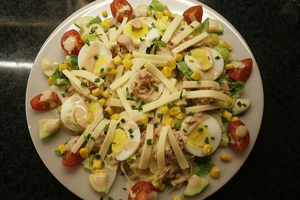 Chefsalat mit Hausdressing