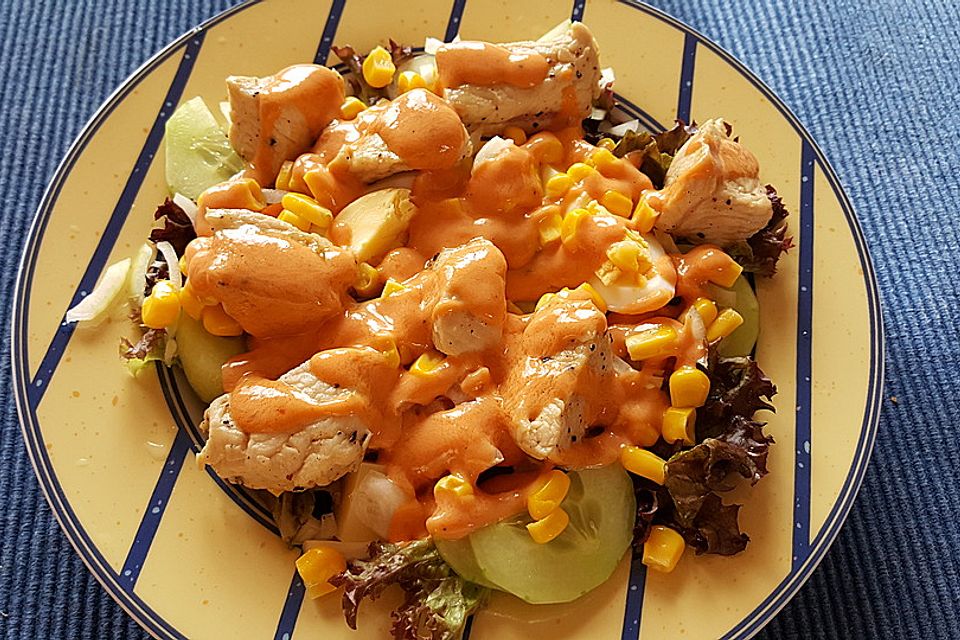 Chefsalat mit Hausdressing