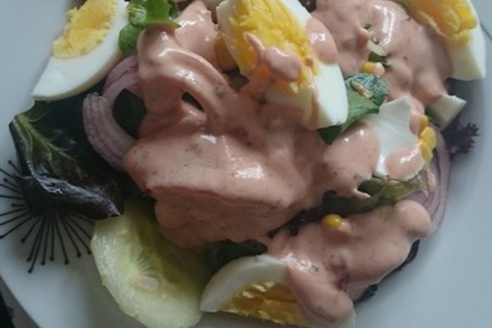 Chefsalat mit Hausdressing