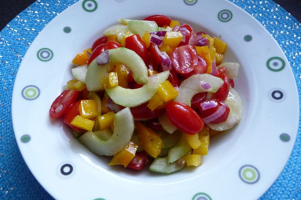 Tomaten-Gurken-Salat