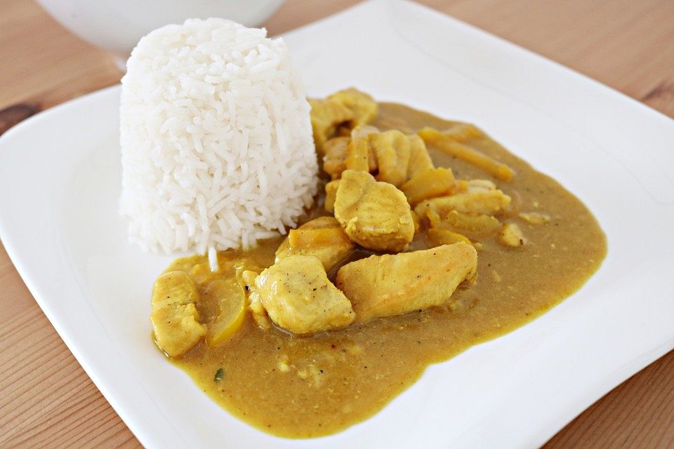 Curry-Kokos-Geschnetzeltes