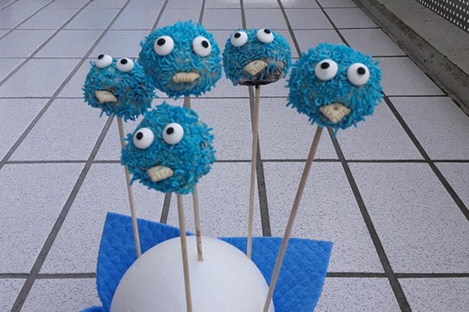 Krümelmonster Cake Pops