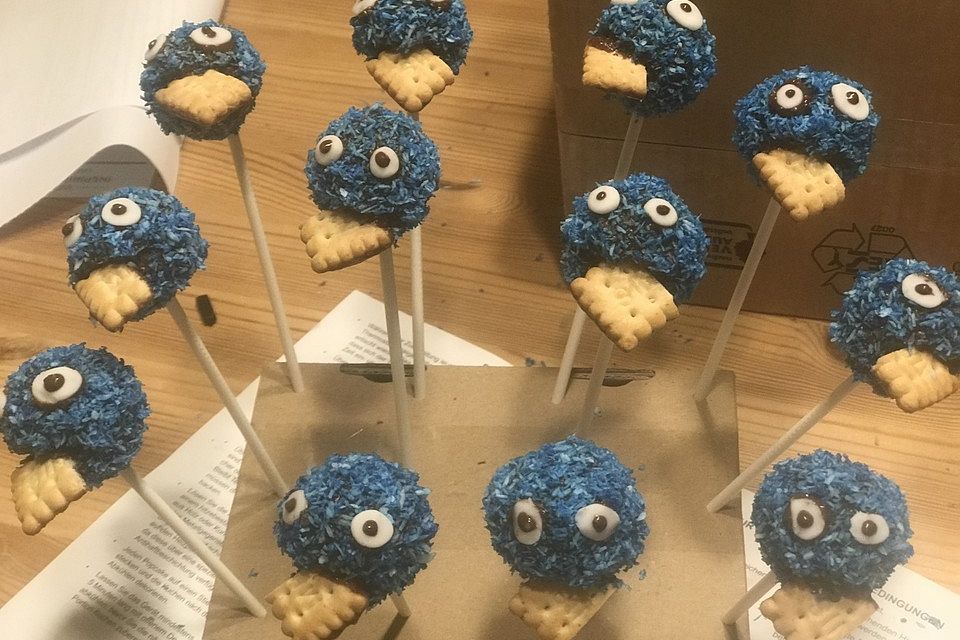 Krümelmonster Cake Pops