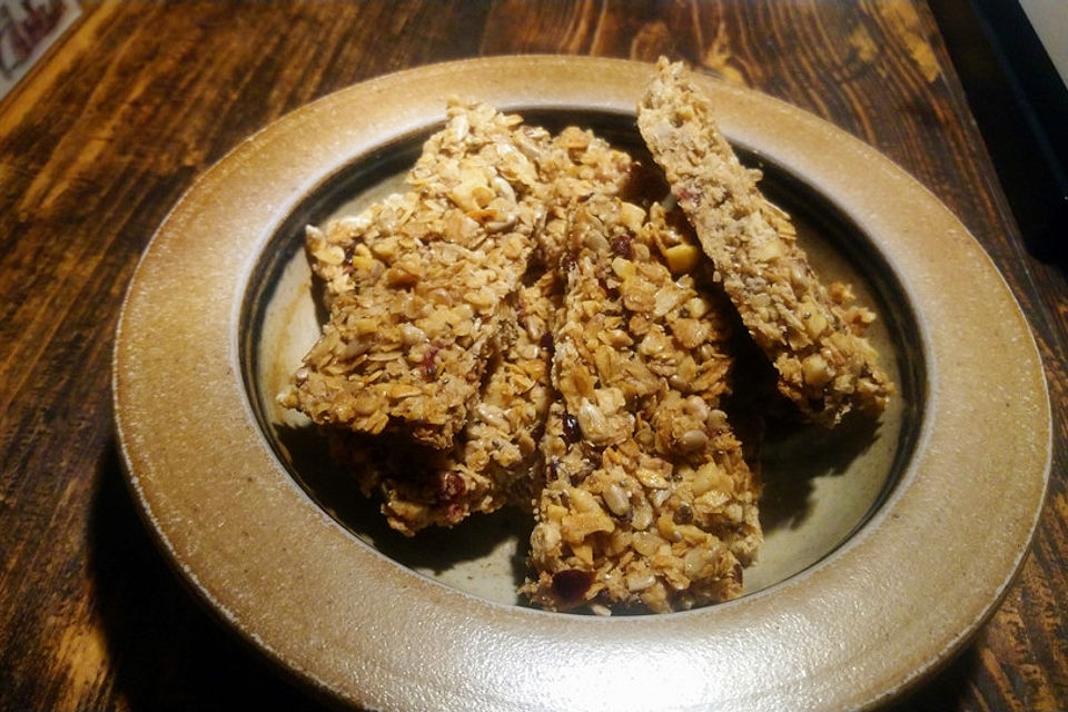 Müsliriegel mit Cranberries