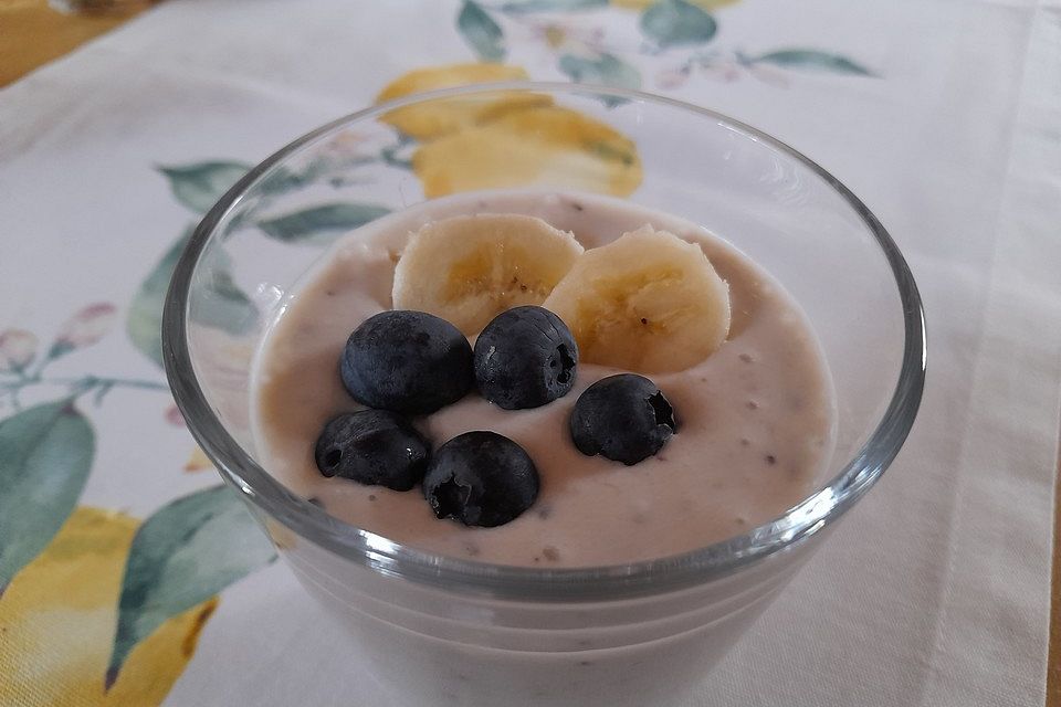 Blaubeer-Bananen-Quark