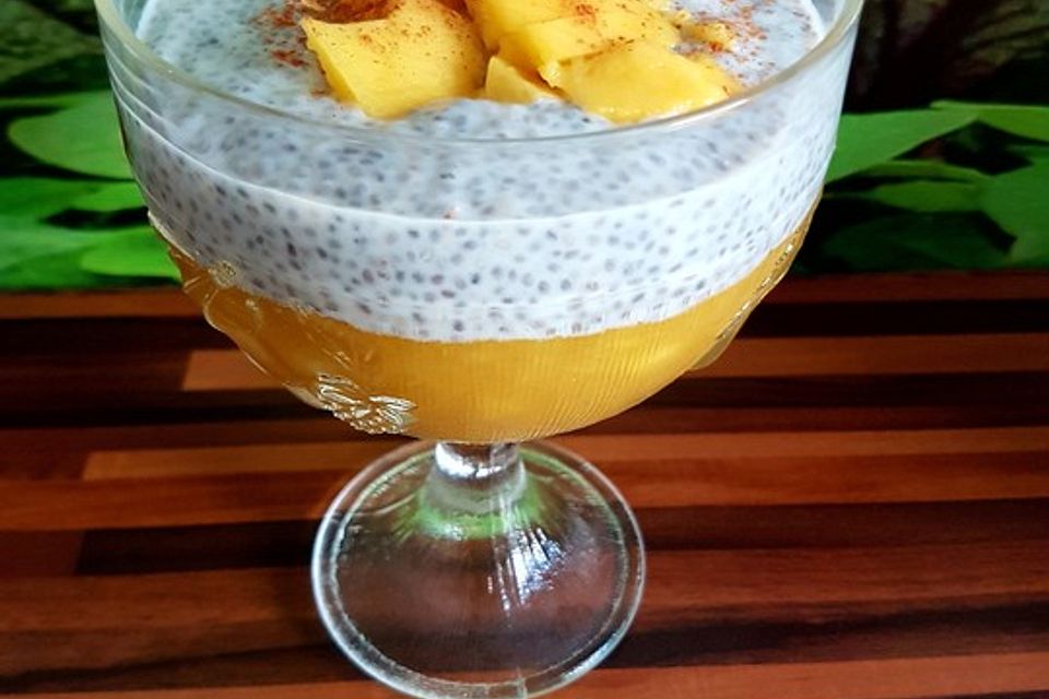 Mango-Buttermilch-Dessert