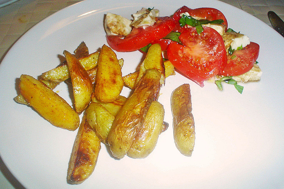 Kartoffel - Wedges, selbst gemacht