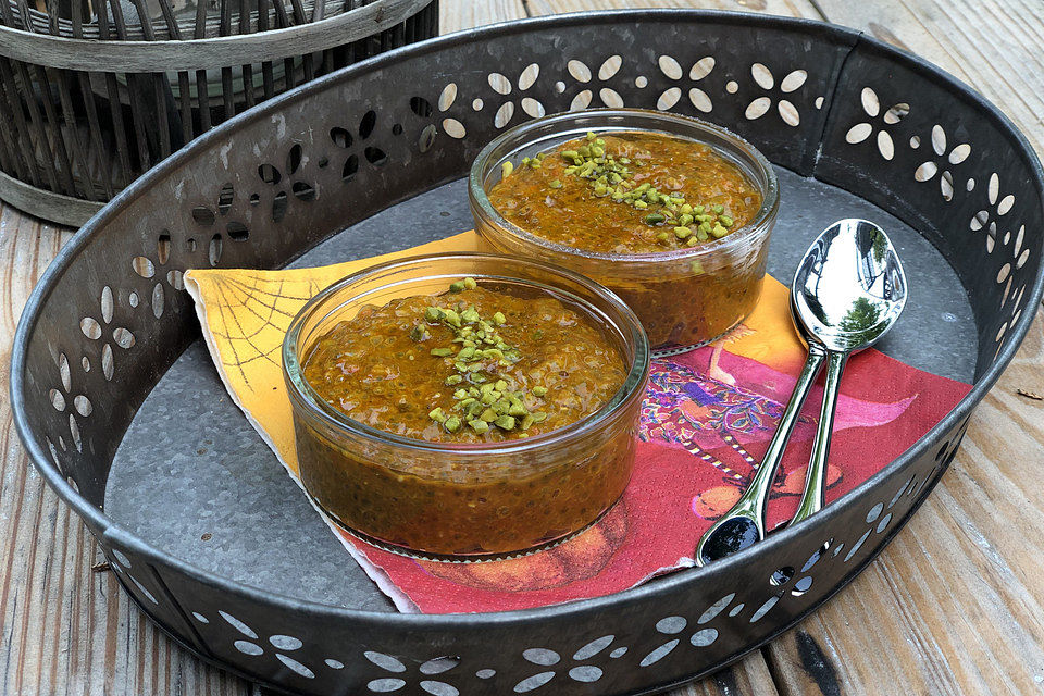 Kürbis-Chia-Dessert