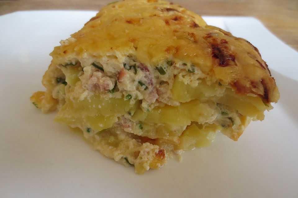 Kartoffelauflauf mit Kasseler