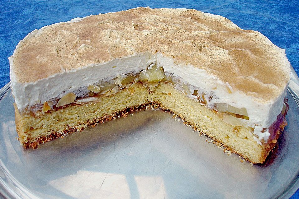 Apfel - Zimt - Sekttorte