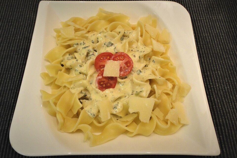 Fettuccine mit Parmesansauce