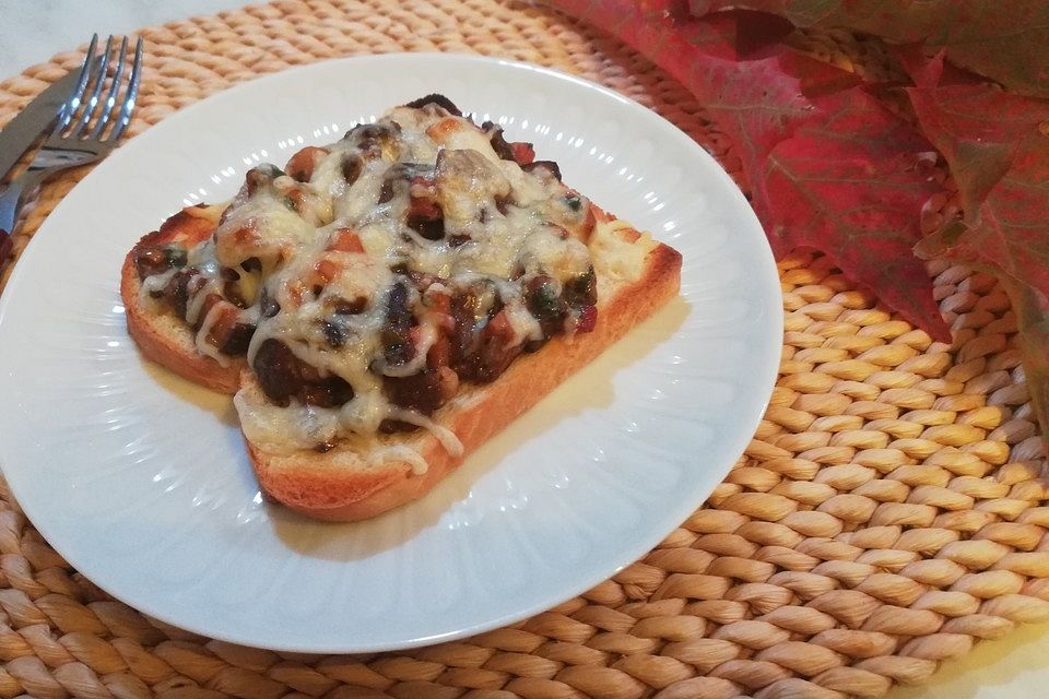 Schinken-Waldpilz-Toast