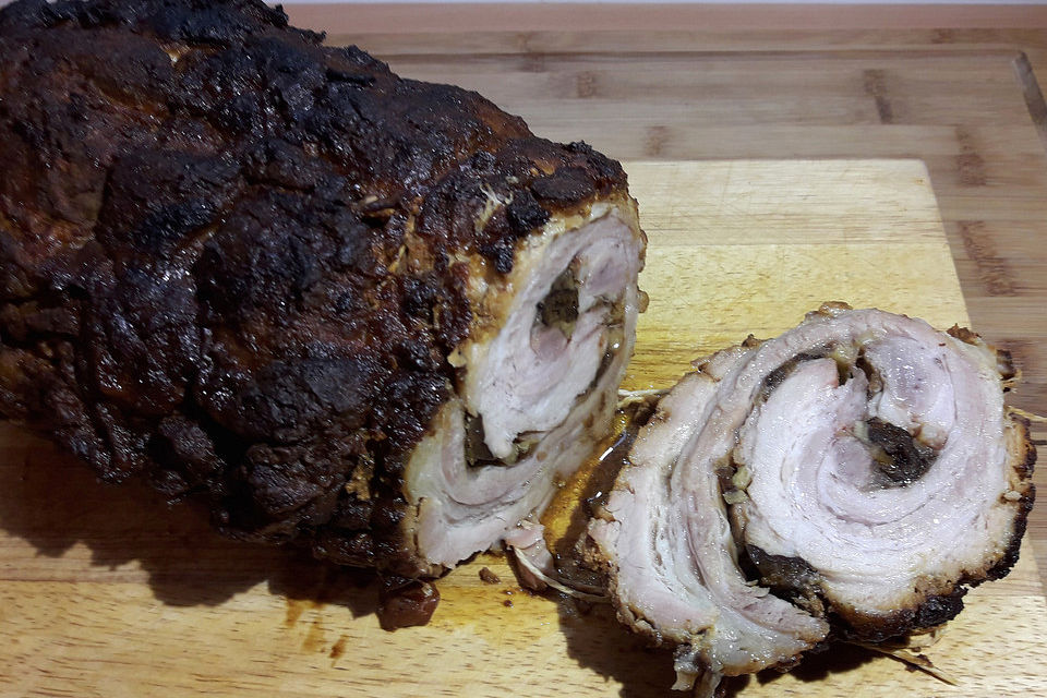 Gefüllter Schweinebauch - Porchetta