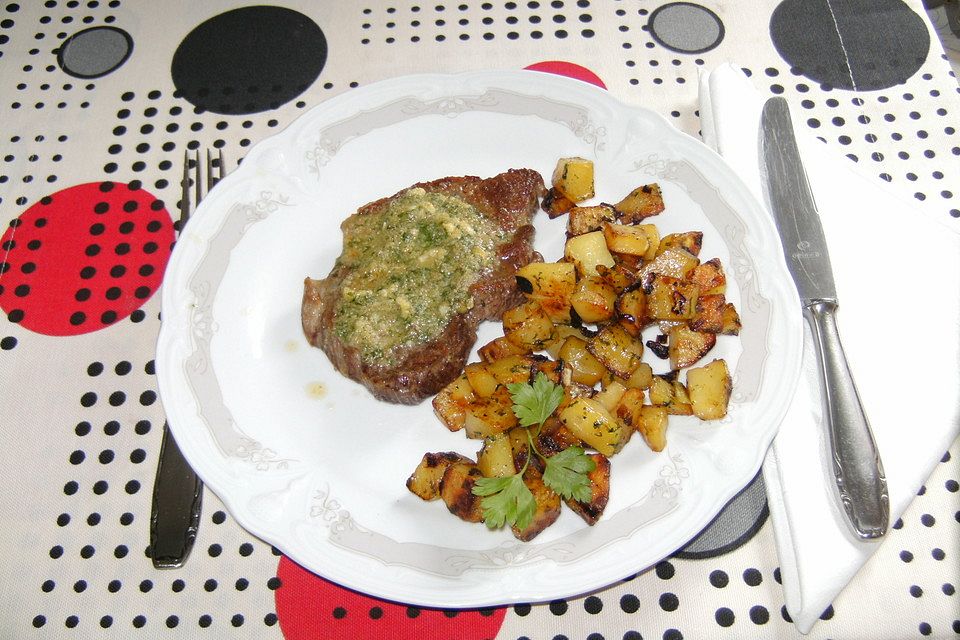 Schweinerückensteak gratiniert