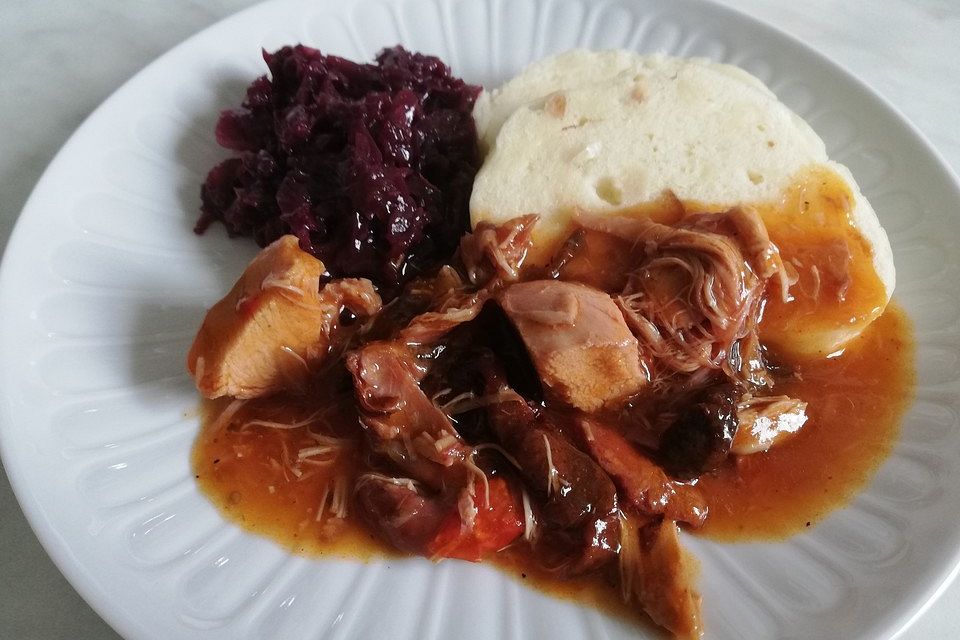 Hähnchen-Pilz-Ragout