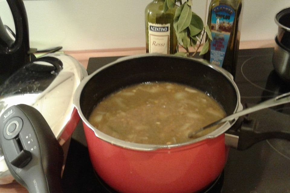 Einfache Linsensuppe