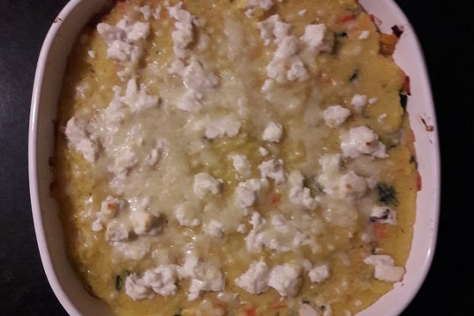 Polenta-Gemüse-Auflauf