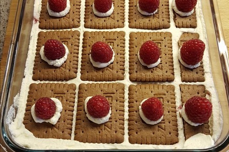 Himbeerkuchen wird zum Törtchen