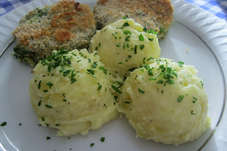 Feines Kartoffelpüree mit Frischkäsemousse