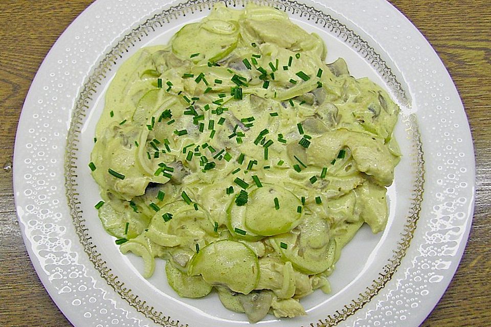 Putengeschnetzeltes in Currysauce