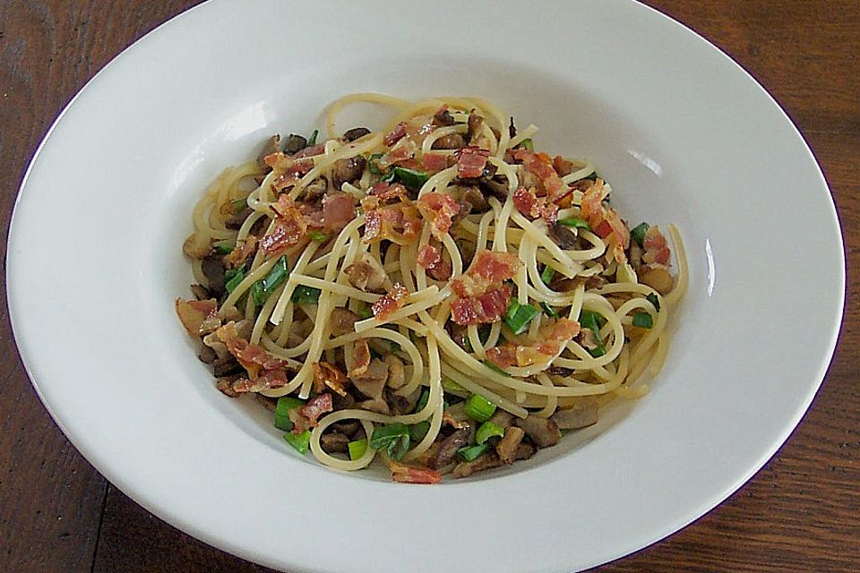 Spaghetti mit Austernpilzen