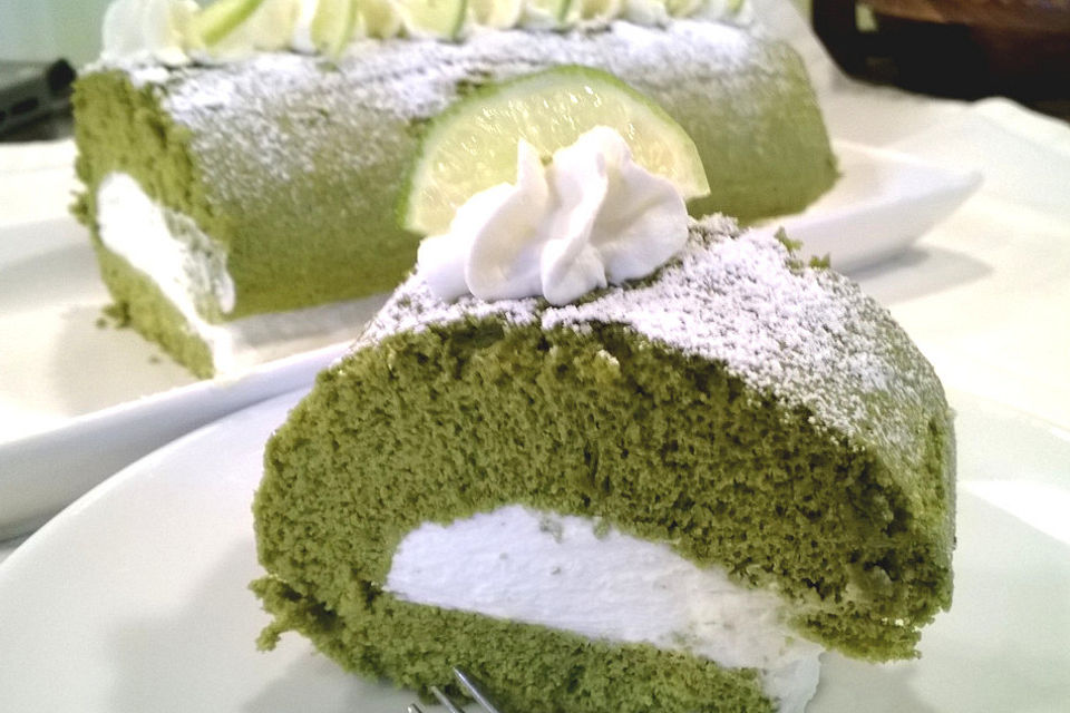 Matcha-Roulade