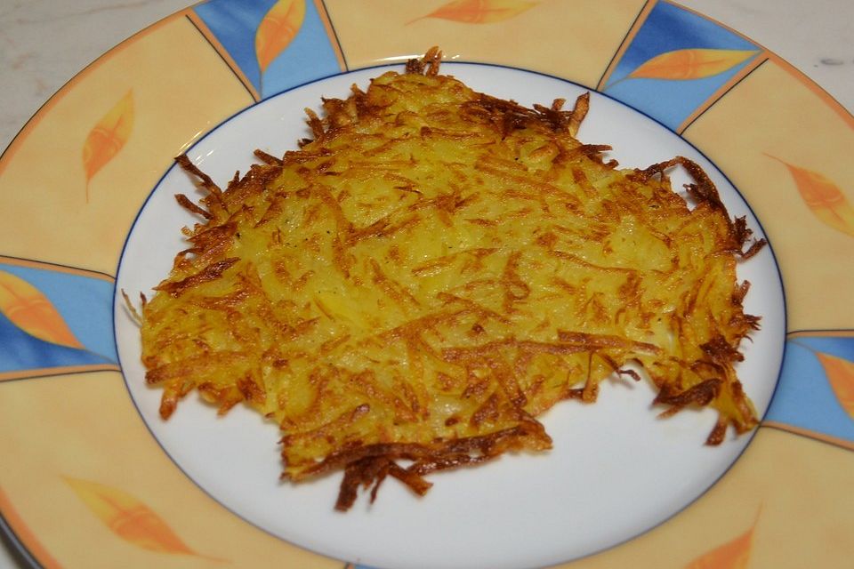 Rösti mit Selleriepüree