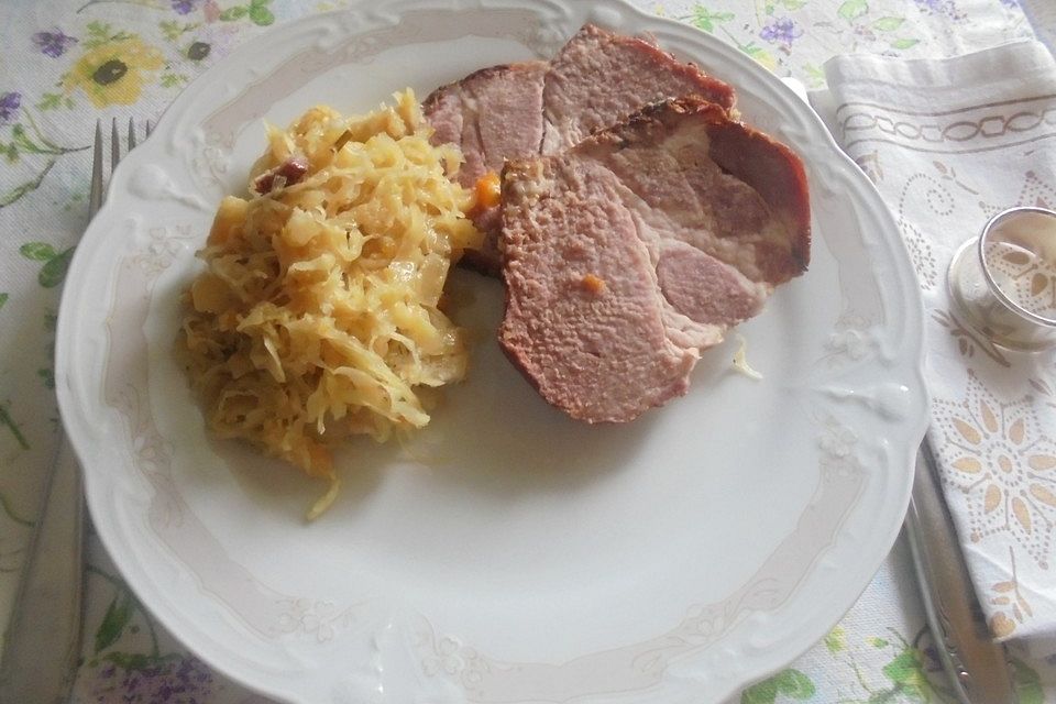 Kasseler mit Sauerkraut