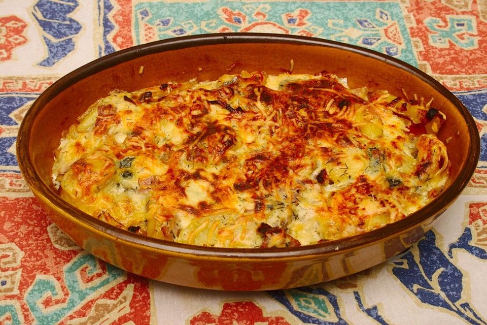 Bismarckhering-Kartoffelgratin