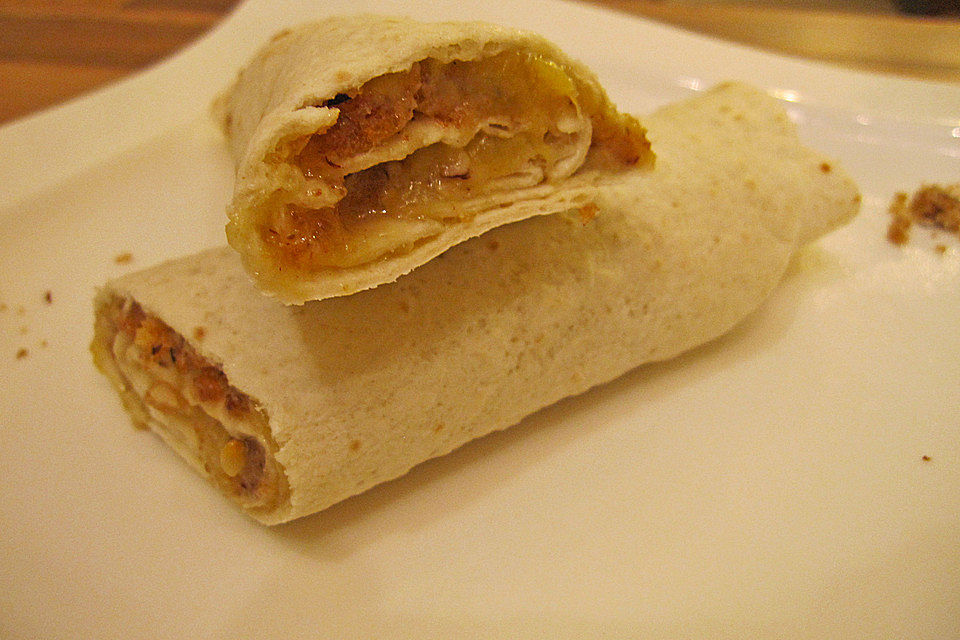 Bananen - Streusel - Wraps