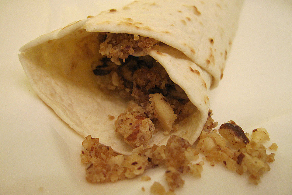 Bananen - Streusel - Wraps