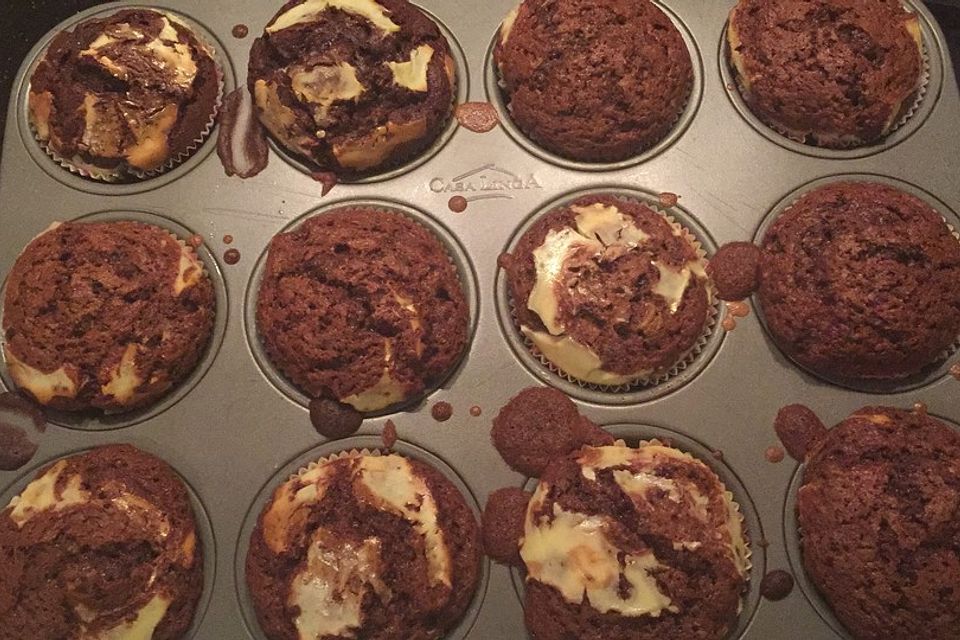 Chocolate-Cheesecake-Muffins