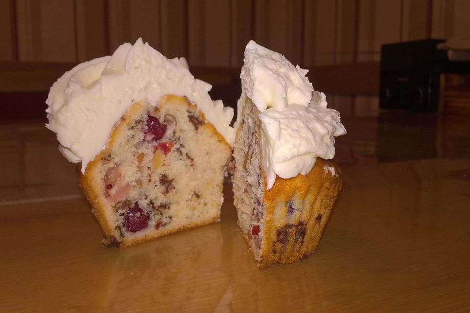 Walnuss-Cranberry-Cupcakes