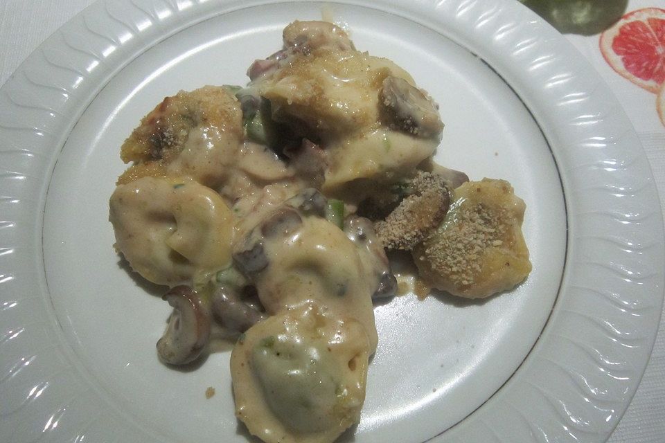 Tortellini funghi al forno