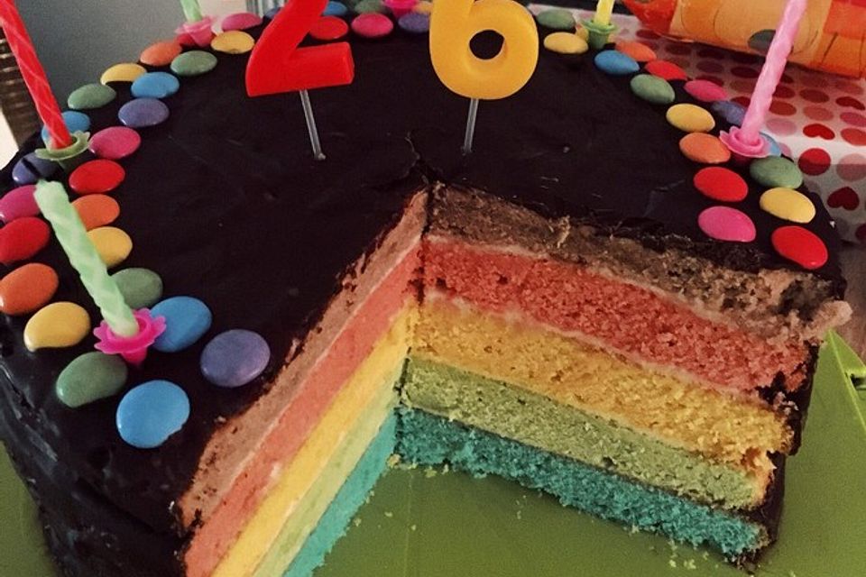 Regenbogen Kuchen