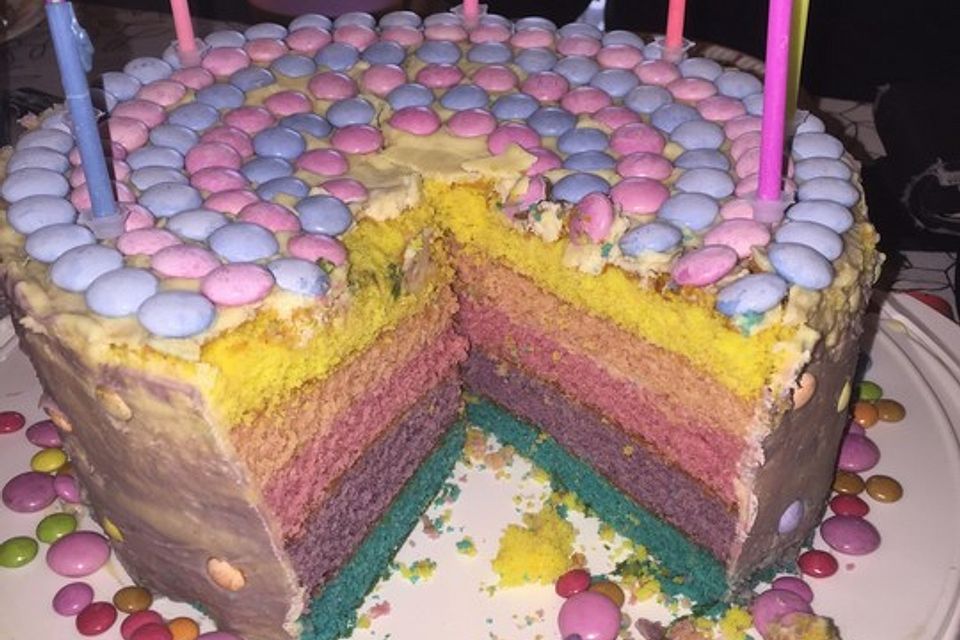 Regenbogen Kuchen