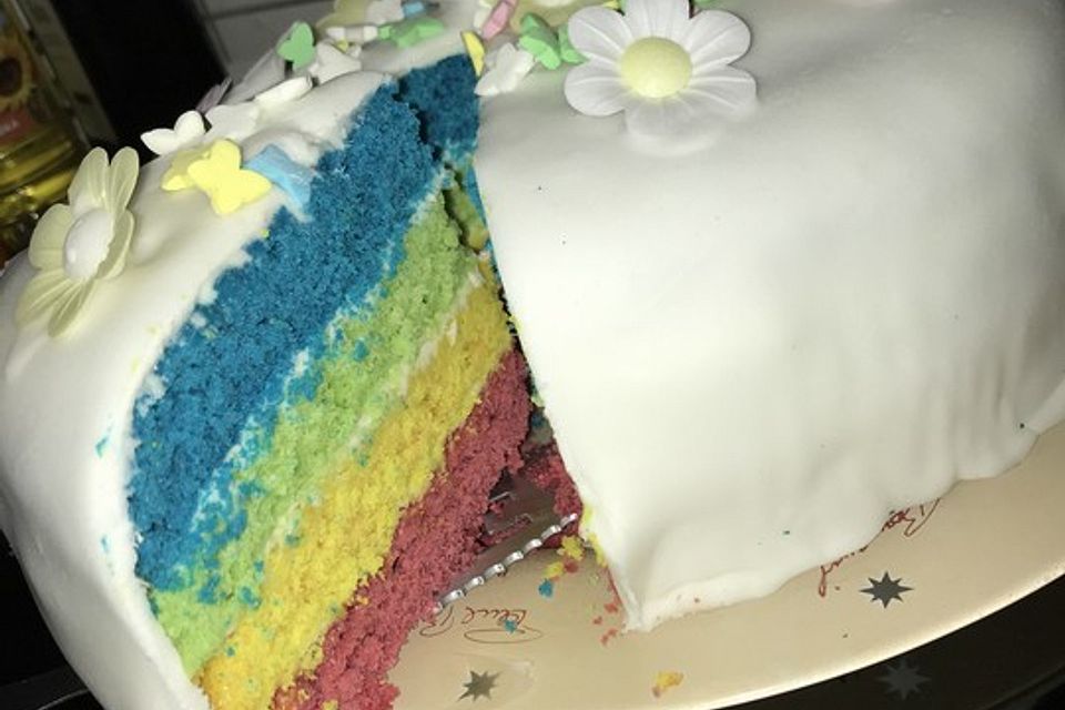 Regenbogen Kuchen