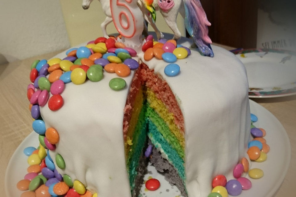 Regenbogen Kuchen