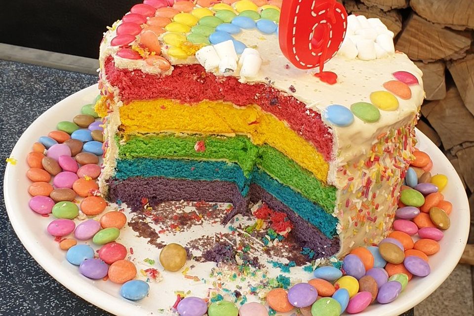 Regenbogen Kuchen