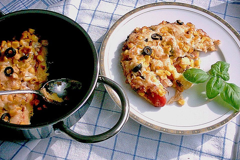 Polenta-Gratin vegetarisch