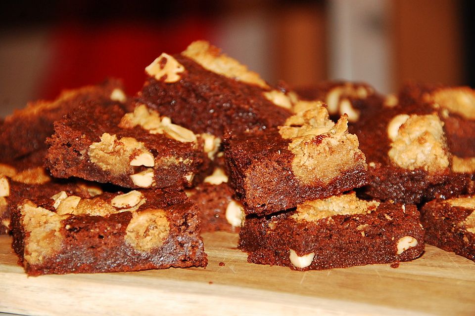 Erdnussbutter-Brownies