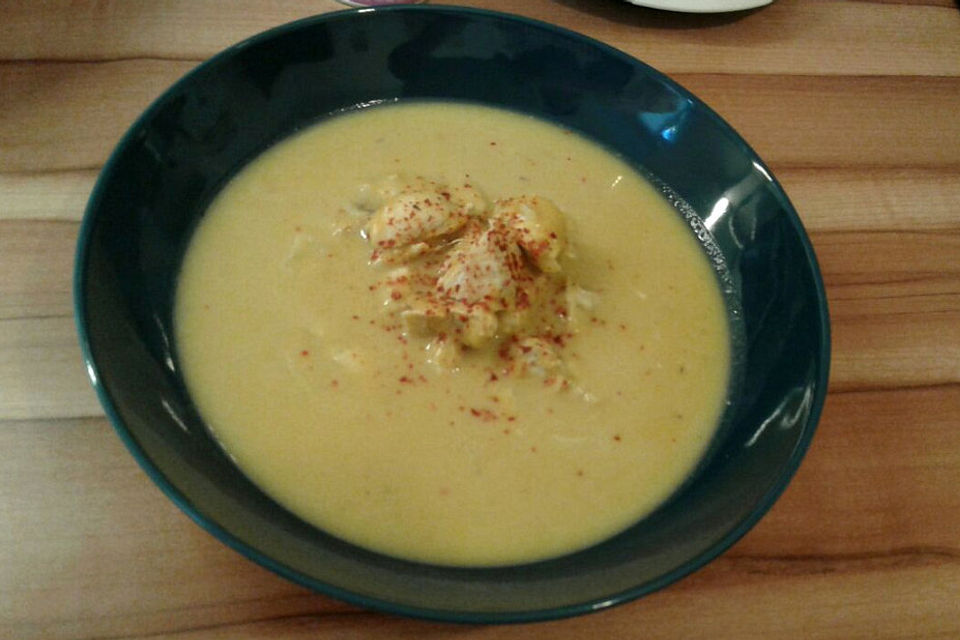 Süßkartoffel-Lauchcremesuppe