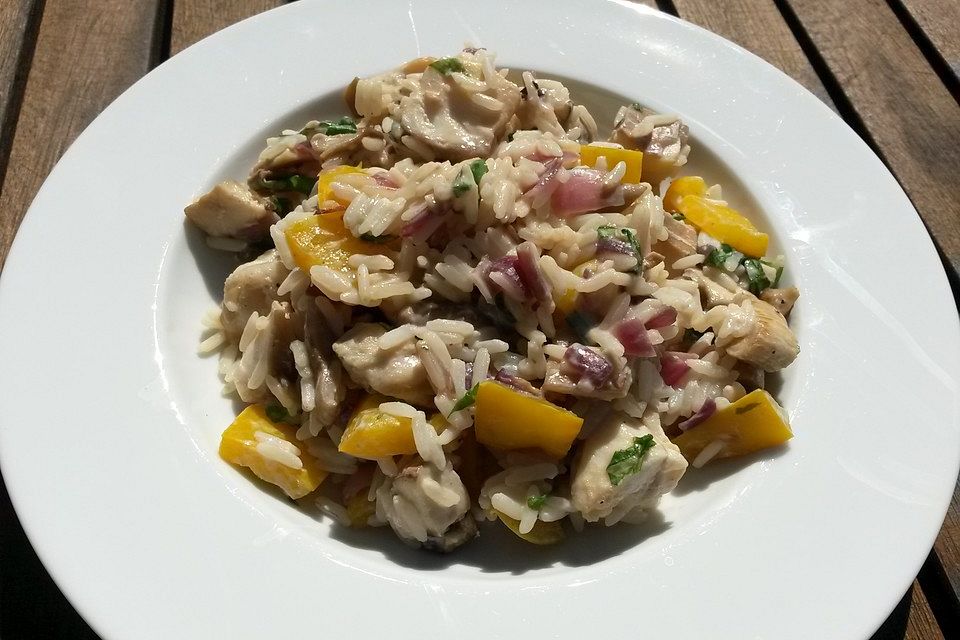 Fischpfanne mit Pilzen