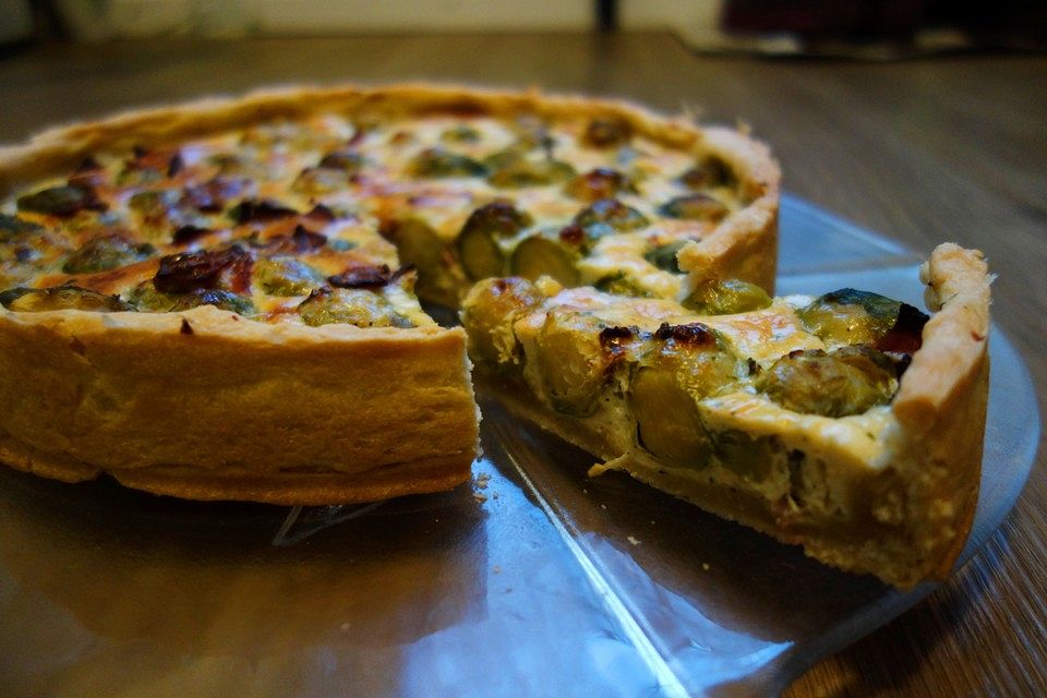 Rosenkohl-Schinken-Quiche