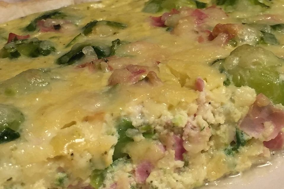 Rosenkohl-Schinken-Quiche