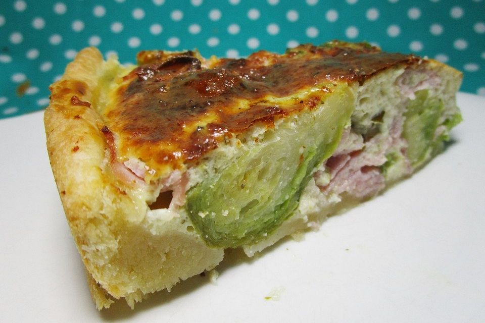 Rosenkohl-Schinken-Quiche